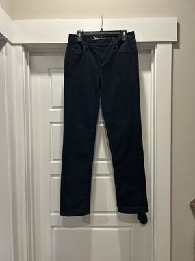 Natural Reflections Jeans Women's Size 6 Denim Flannel Lined Warm Comfort Black